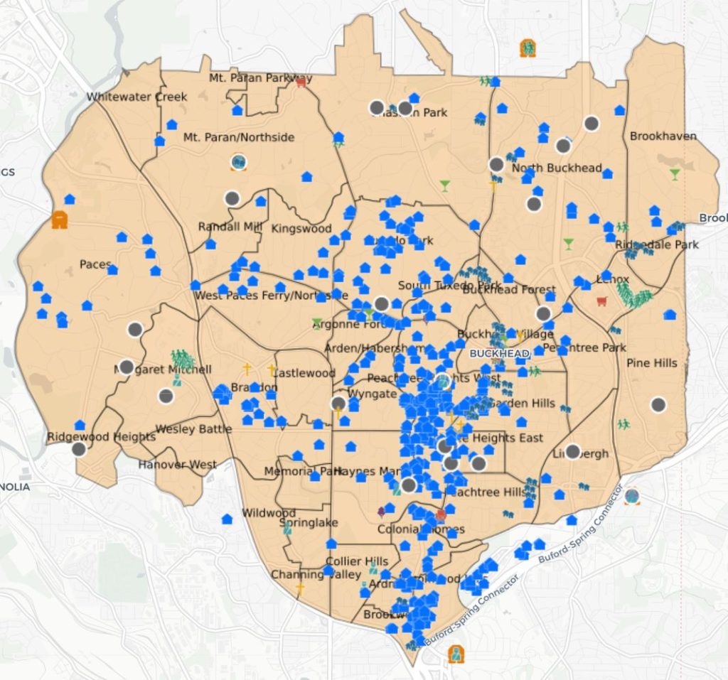 Buckhead Zip Code Map